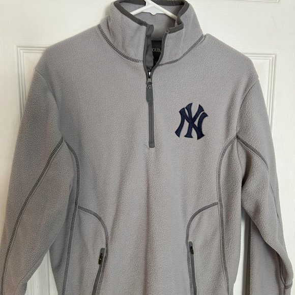 New York Yankees Fleece 1/4 Zip Crew Neck Sweatshirt - Women’s Small - Picture 1 of 8